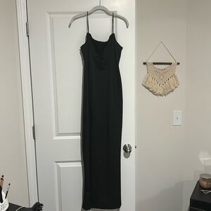 Zaful floor length black dress, NWT, size medium